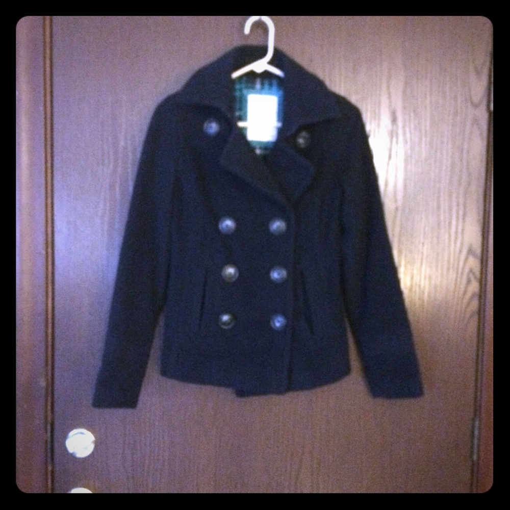 💙AEROPOSTALE NavyPeacoat-XS “HEY SAILOR, NEW IN TOWN?”